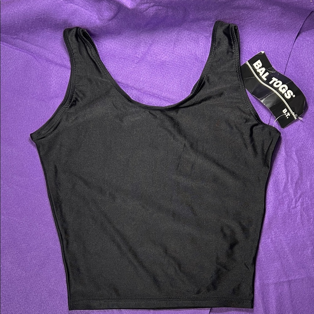 Bal Togs Shimmery Spandex Fitted Tank Top L NWT